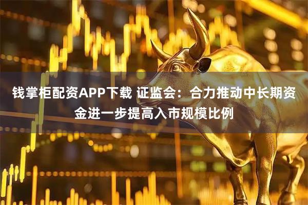 钱掌柜配资APP下载 证监会：合力推动中长期资金进一步提高入市规模比例