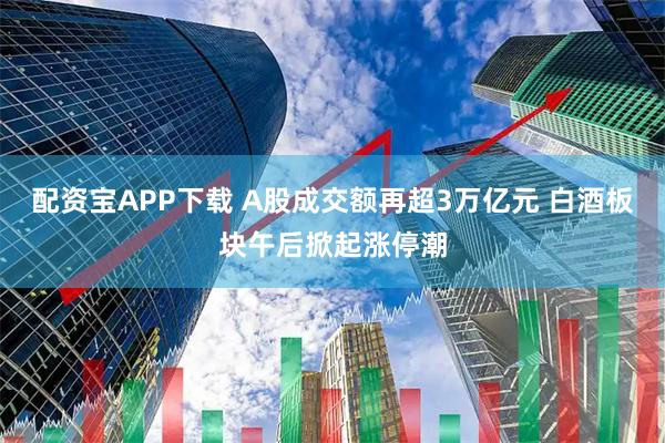 配资宝APP下载 A股成交额再超3万亿元 白酒板块午后掀起涨停潮